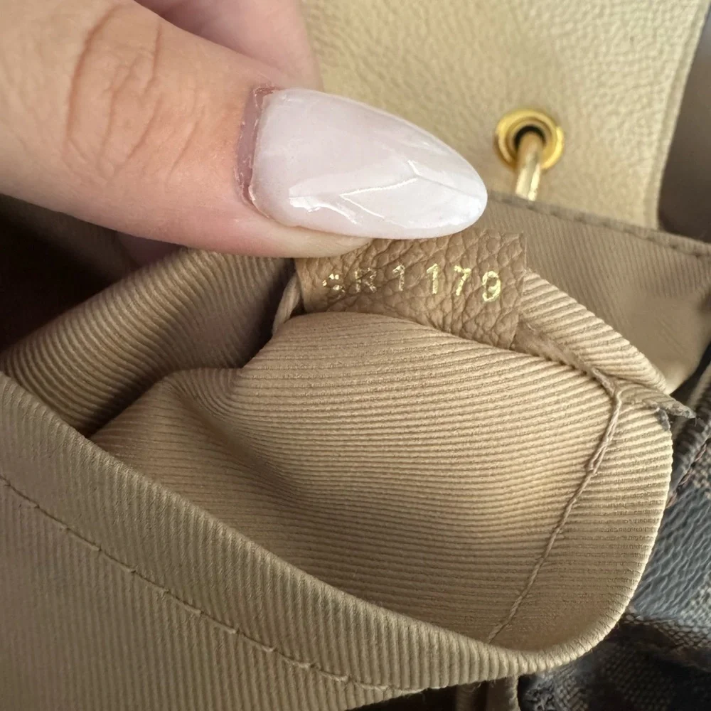 Louis Vuitton Checkered Brown and Cream Backpack - Picture 5 of 8